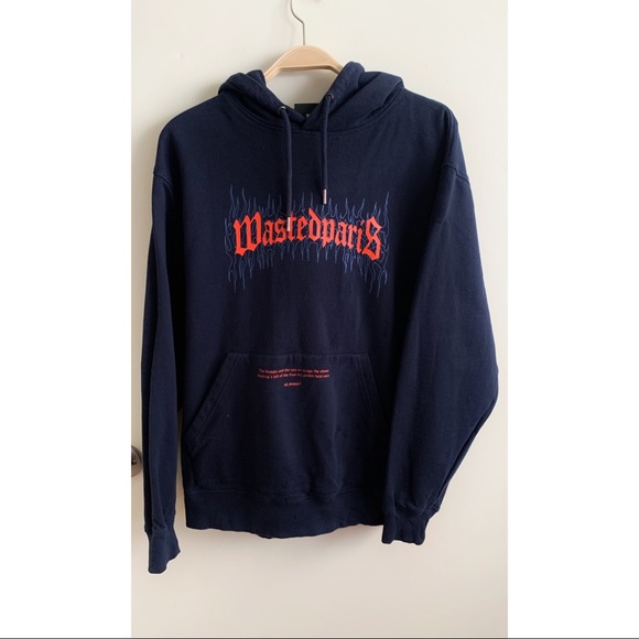WASTED PARIS | Hoodie Fire Bridge Size L Unisex - Picture 1 of 10